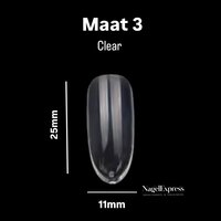 Showtips Maat 3 Clear 50 stuks; Meest gekozen