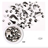 Rhinestones Mix 02 Antraciet