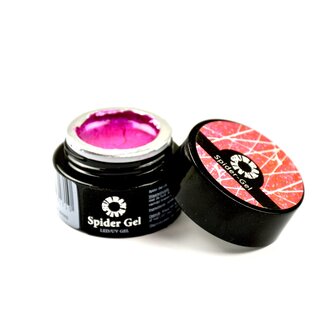 Spider Gel metallic roze