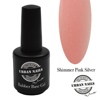 Rubber Base Shimmer Pink Silver 15ml