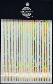 Nail Art Sticker 16 holo goud