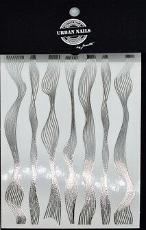 Nail Art Sticker 24 zilver