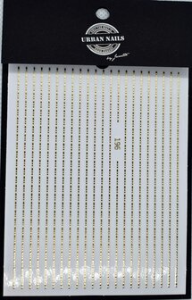 Nail Art Sticker 02 mini dots goud