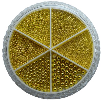 Wheel Caviar Beads Gold