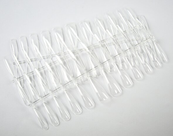 Press-on Baby Stiletto Clear Tips 504 stuks