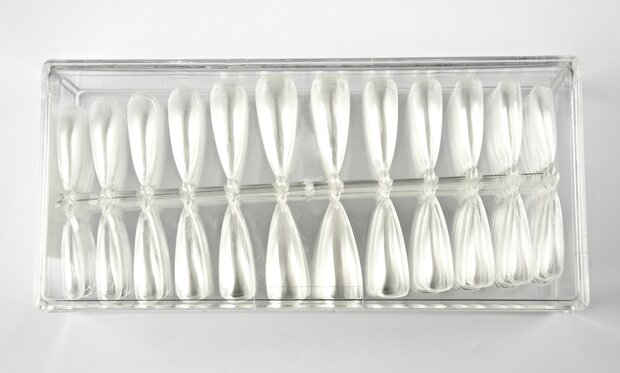 Press-on Baby Stiletto Clear Tips 504 stuks