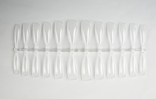 Press-on Baby Stiletto Clear Tips 504 stuks