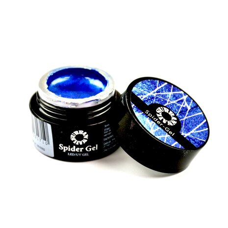 Spider Gel metallic blauw