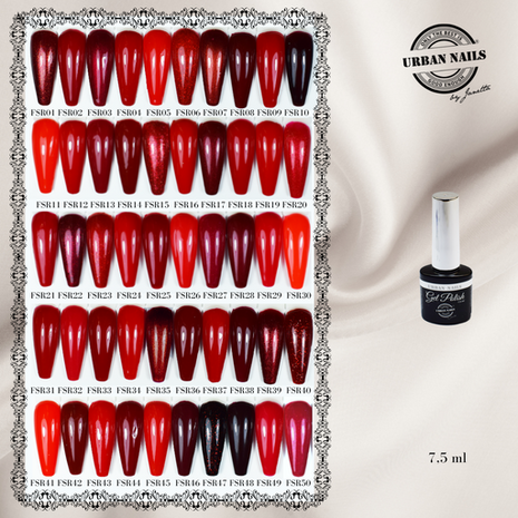 Collectie: Complete reeks Fifty Shades of Red 40 + 10 GRATIS !