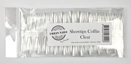 Press-on Coffin Clear Tips 72 stuks