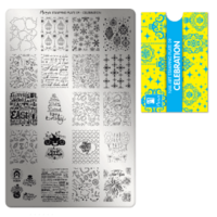 Moyra Stamping Plate 009 - Celebration