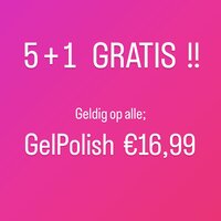 5+1 GRATIS!! Transparant Gelpolish / Glass Gel 15ml