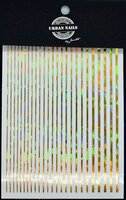 Nail Art Sticker 16 holo goud