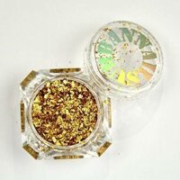 Diamond Flakes Gold Urban Nails;