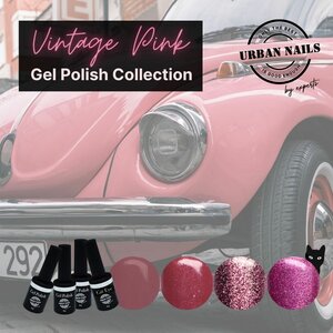 Urban Nails Vintage Pink Gel Polish Collection (4 st.)