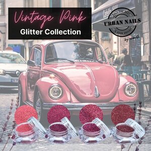 Urban Nails Vintage Pink Glitter Collection (4 st.)