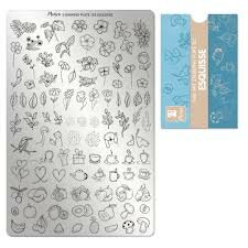 Moyra Stamping Plate 125 - Esquisse (+ Gratis Try-on plate Sheet)