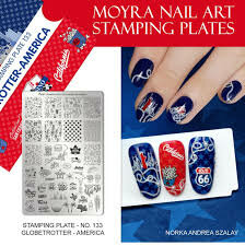 Moyra Stamping Plate 133 - Globetrotter America