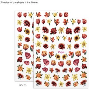 Moyra Watertransfer Sticker 05 Flowers