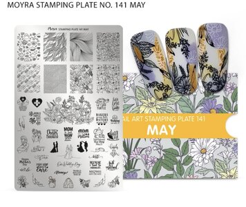 Moyra Stamping Plate 141 - May