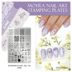 Moyra Stampingplate 143 + June