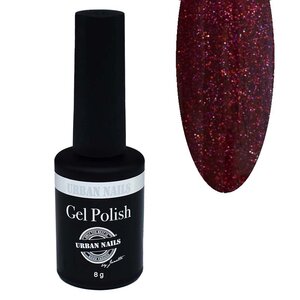 Urban Nails Gelpolish GP253 Rood Gellak grove glitter