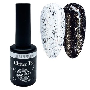 Mini Glitter Top MGT02 zilver/zwart/goud Urban Nails