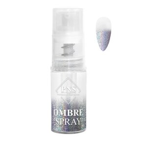 -SOLD OUT- PNS Ombre Spray Glitter 013 Grijs holografisch