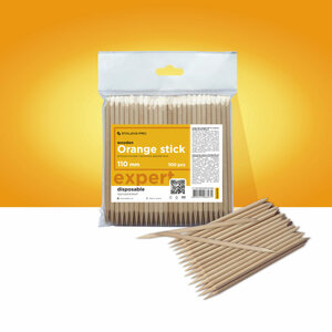 Staleks Orange stick EXPERT wooden (100 pcs) DOS-30/100