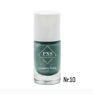 PNS Stamping Polish 010 Groen (sparkle)