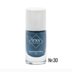 PNS Stamping Polish 030 Blauw Holografisch