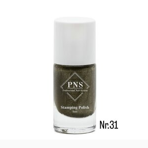 PNS Stamping Polish 031 Groen Goud Holografisch