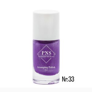 PNS Stamping Polish 033 Paars (sparkle)