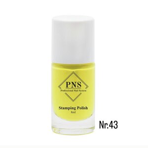 PNS Stamping Polish 043 Neon Geel