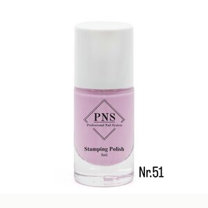 PNS Stamping Polish 051 Pastel Shimmer Roze