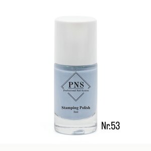 PNS Stamping Polish 053 Pastel Shimmer Blauw