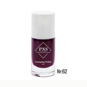 PNS Stamping Polish 062 Burgundy Cherry