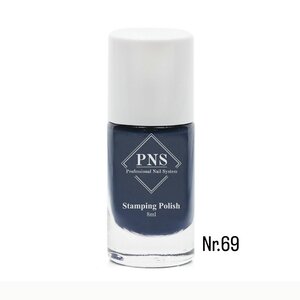 PNS Stamping Polish 069 Staal Blauw