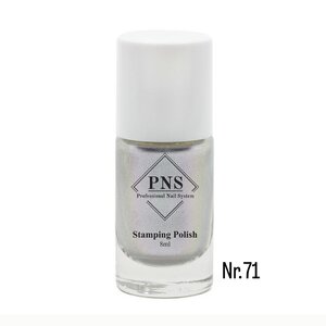 PNS Stamping Polish 071 Metallic Zilver