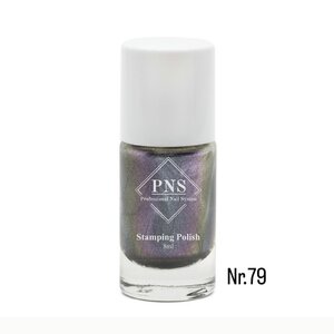 PNS Stamping Polish 079 Rainbow Black