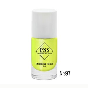 PNS Stamping Polish 097 Pearl Neon Geel