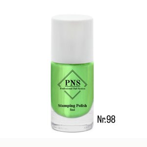 PNS Stamping Polish 098 Pearl Neon Groen