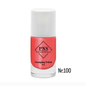 PNS Stamping Polish 100 Pearl Neon Koraal