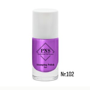 PNS Stamping Polish 102 Pearl Neon Paars