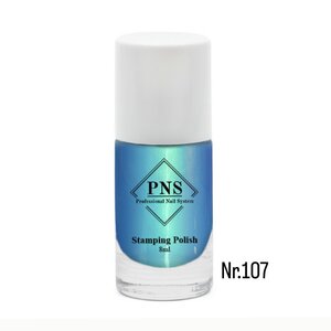 PNS Stamping Polish 107 Pearl Turquoise