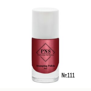 PNS Stamping Polish 111 Metallic Red