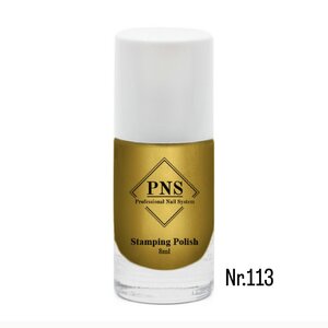 PNS Stamping Polish 113 Metallic Gold