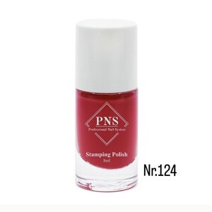 PNS Stamping Polish 124 Wijn Rood