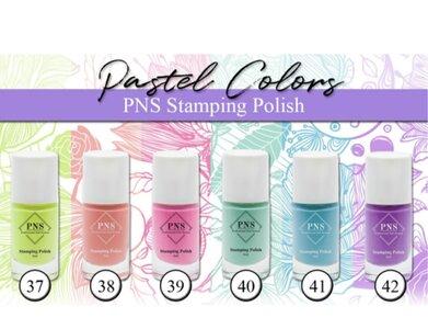 PNS Stamping Polish Collectie: Pastel 37-42