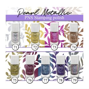 PNS Stamping Polish Collectie: Pearl Metallic 71-79